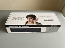 New Zvox Accuvoice Tv Speaker Soundbar Model Av200 Hearing Aid Technology