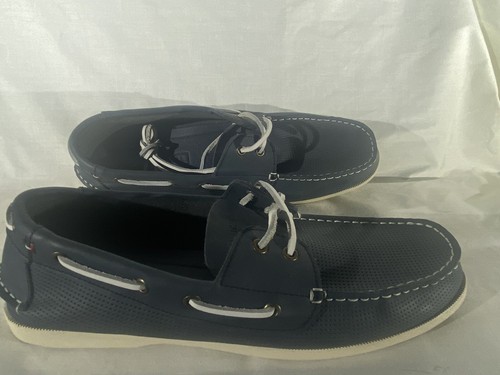 Blue Leather Tmbowman Boat Shoes EUC 
