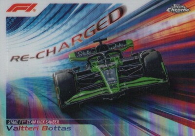 Topps Chrome Formula 1 2024 Valtteri Bottas Team Kick Sauber Re-Charged Card