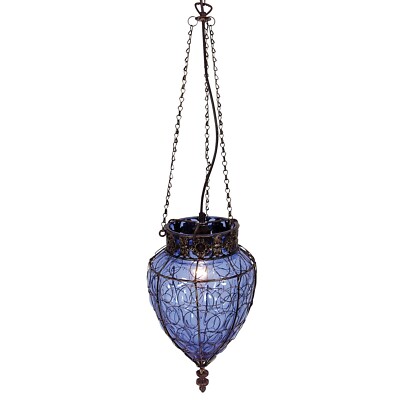 Blaue orientalische Lampe Deckenleuchte - Orient trifft Okzident - Marke Näve