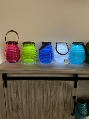 hd essentials outdoor lantern soloar glass