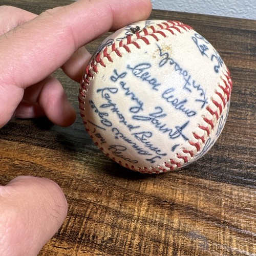 SIGNED AUTOGRAPHED HOUSTON ASTROS 1970s Era Baseball Lee May Jim Ray Gallagher - Picture 13 of 24