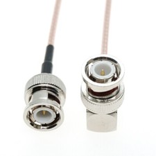 BNC Right Angle Male RA to BNC Male straight Pigtail Jumper RG316 Coax RF Cable