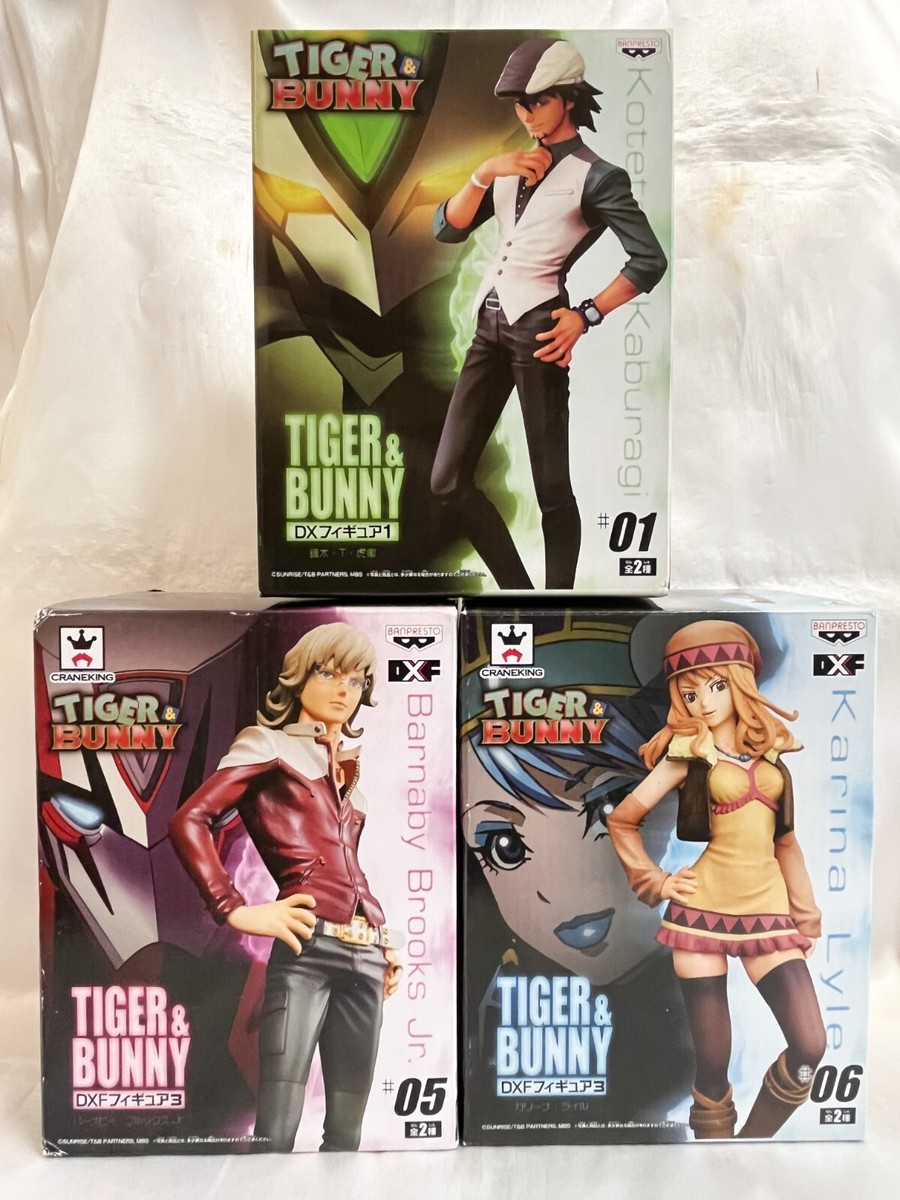 TIGER & BUNNY DXF Figure Kotetsu Barnaby Karina set Banpresto