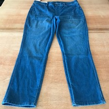 Uniqlo Ultra Cropped Legging Pants Women 34 Blue High Rise Pocket Stretch NWT