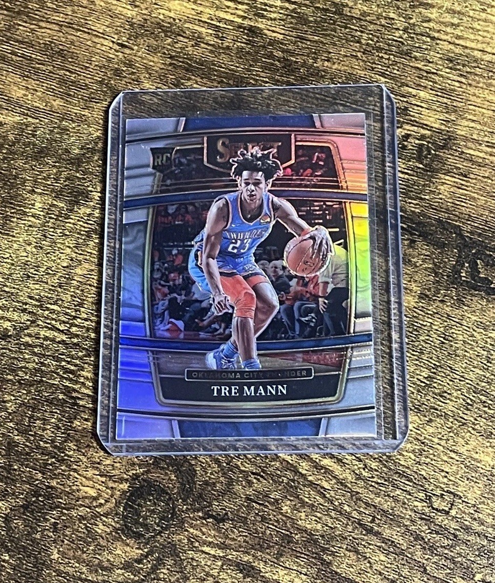 Tre Mann 2021-22 Panini Select Basketball #36 Silver Prizm Rookie RC Thunder