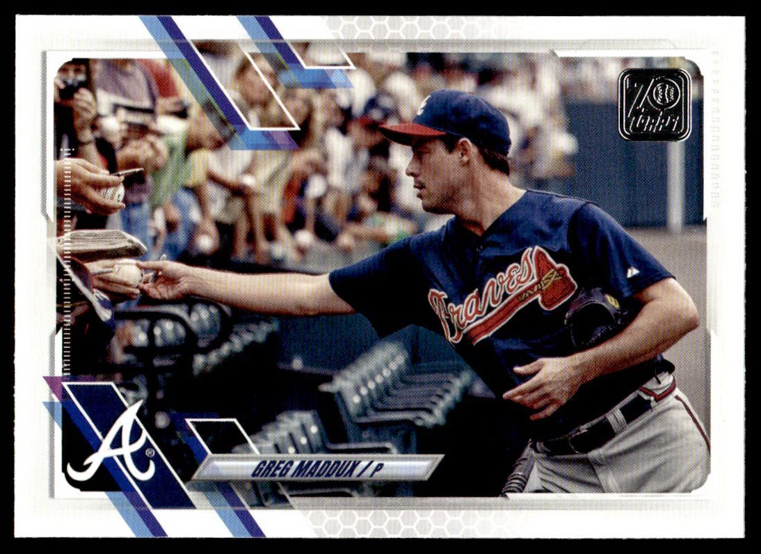 2021 Topps Greg Maddux #388 Legend Variation Short Print SP Atlanta Braves