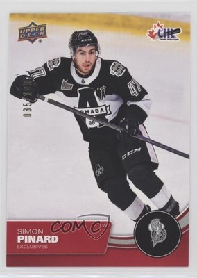 2021-22 Upper Deck CHL Exclusives 35/100 Simon Pinard #107 06st