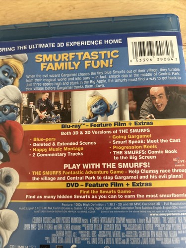 Die Schlümpfe 3D (Blu-ray 3D, DVD 2011) Original US-Veröffentlichung - Bild 3 von 6