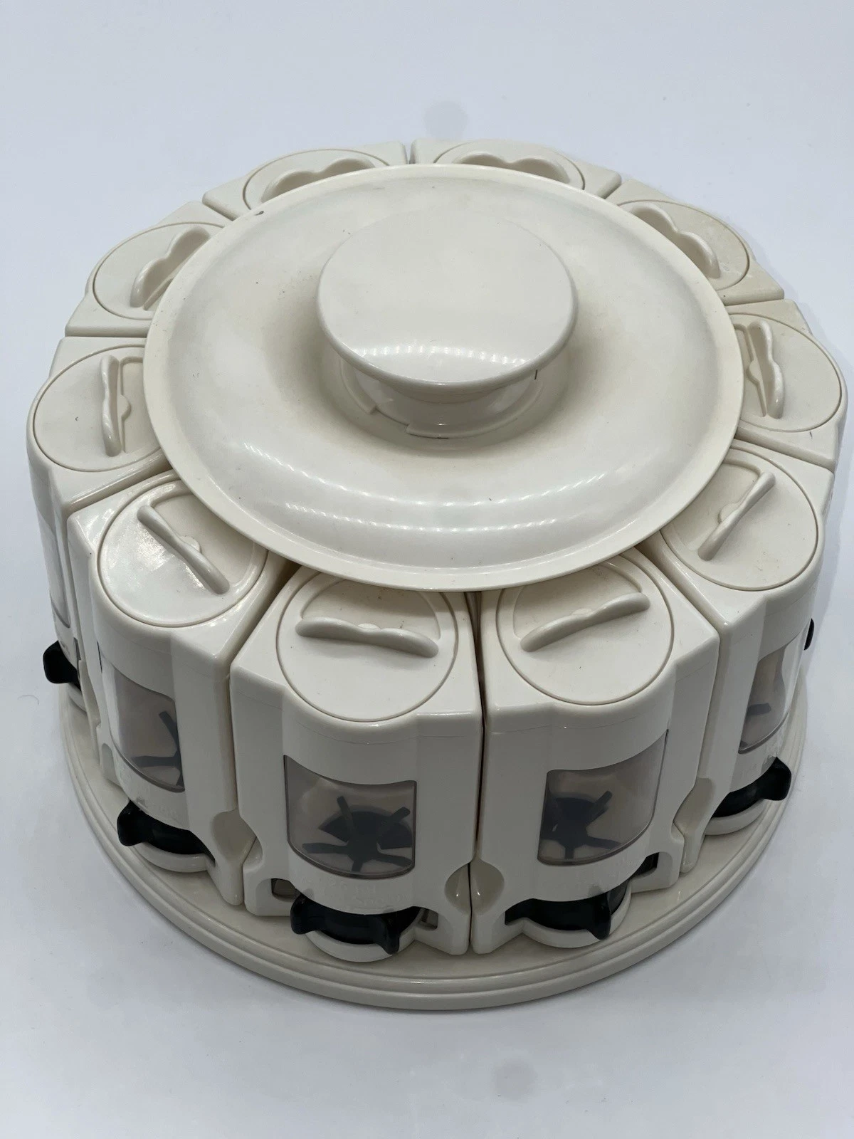 Tristar Products Spice Rotating Organizer Rack-10 Containers Built in Measuring