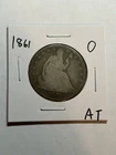 New Listing1861-O Seated Liberty Half Dollar G Tougher Civil War Date
