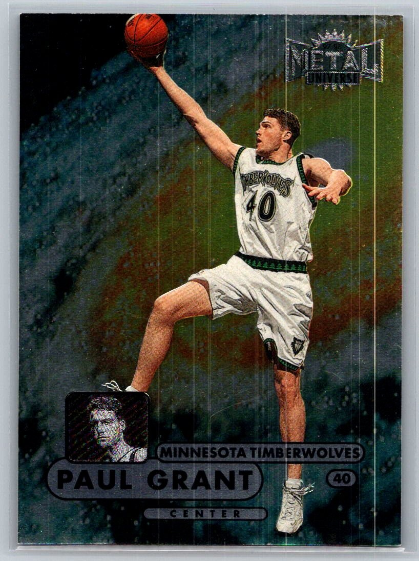 1997-98 Metal Universe Championship #52 Paul Grant RC - VG - Timberwolves