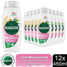 Radox Mineral Therapy Shower Gel Feel Moisturised Mood Boosting 450ml, 12 Pack 4.72 per litre