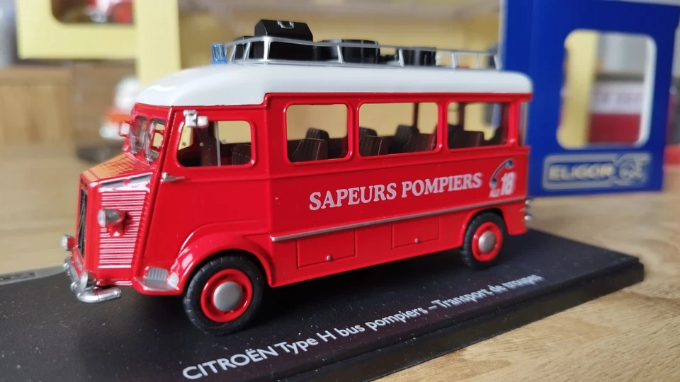 Citroën Type H Bus Pompiers -Transport De Troupes 1/43 Eligor Ref 101248 . - Photo 3/4