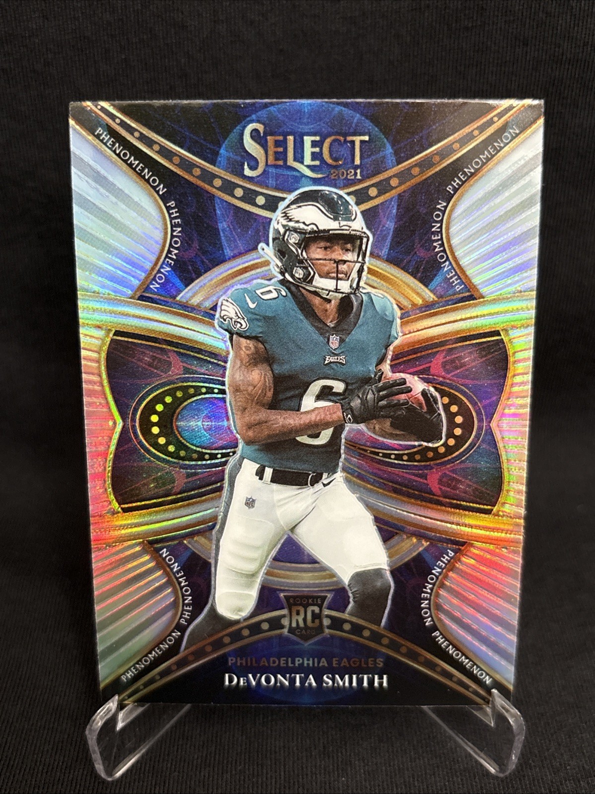 2021 Select Football Phenomenon DeVonta Smith Rookie Card #PHE-19 • NM Or B