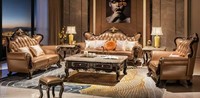 Komplettes Sofa Set Wohnzimmer Sofagarnitur 3+2+1 Sitzer Eleganter Couchtisch