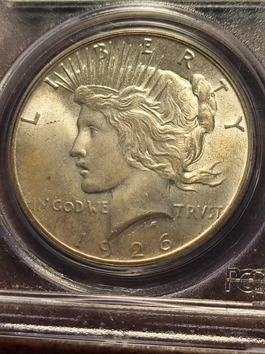 1926 Peace Silver Dollar, PCGS MS63, OGH, Philadelphia     inv12    g262