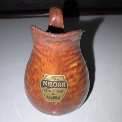 Brown Niloak Pottery 3 Inch pitcher Vintage excellent condition