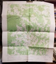 1965 Orig USGS Topo Map Free Union VIRGINIA Quad Scouts BSA Hiking Folded .b