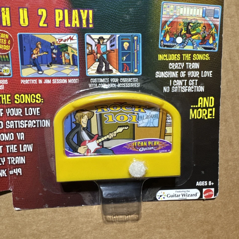 Mattel I Can Play Guitar Rock 101 Includes 6 Songs, Software For Use w/ ICPG New - Image 2 of 3