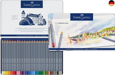 Goldfaber Aqua Watercolour Pencil in Metal Tin (Pack of 36)