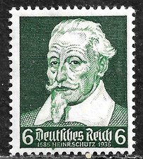 TIMBRO HICK GIRL-MINT GERMANIA SC#456 1935 HEINRICH SCHUTZ D490