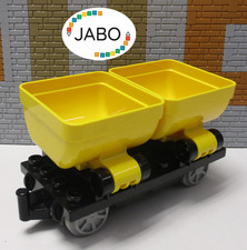 E12/23) Lego Duplo Waggon / Anhänger Kipplore Schüttenwaggon Eisenbahn Zug Train