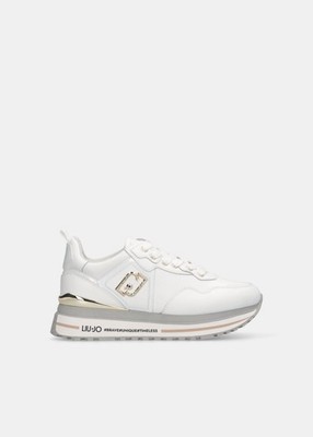 LIU JO Damen Plateau Sneaker Maxi Wonder Weiß P010201111-AI26