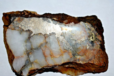 Gold Silver Quartz Ore Slab 1800s Ore Knob Copper Mine NC High Grade Deal