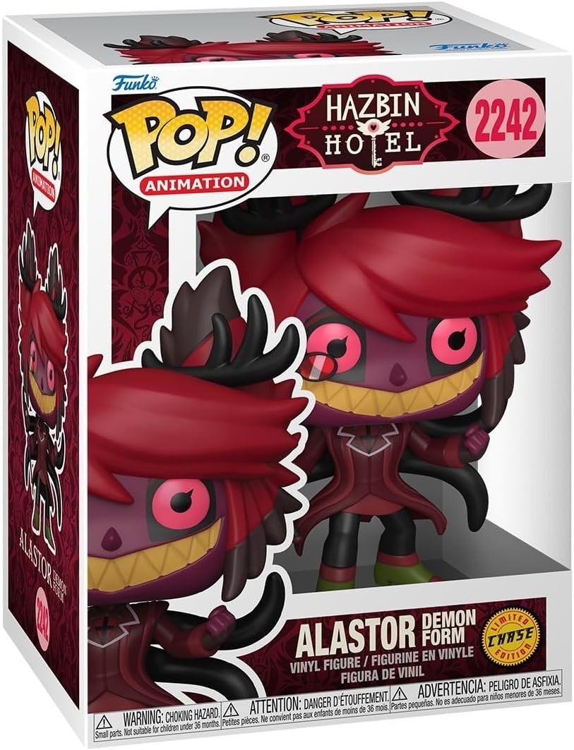Funko Pop Hazbin Hotel Alastor Demon Form CHASE Figure w