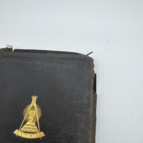 Biblia Nuevo Testamento Salmos Escocesa Carta Roja RARA Masónica Grand Rapids De Colección - Imagen 3 de 15