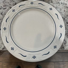 Longaberger Pottery - Classic Blue - 10" Dinner Plate - Excellent condition 