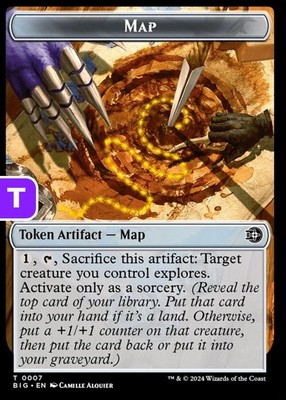 MTG Map Thunder Junction Token Token Artifact Map NM
