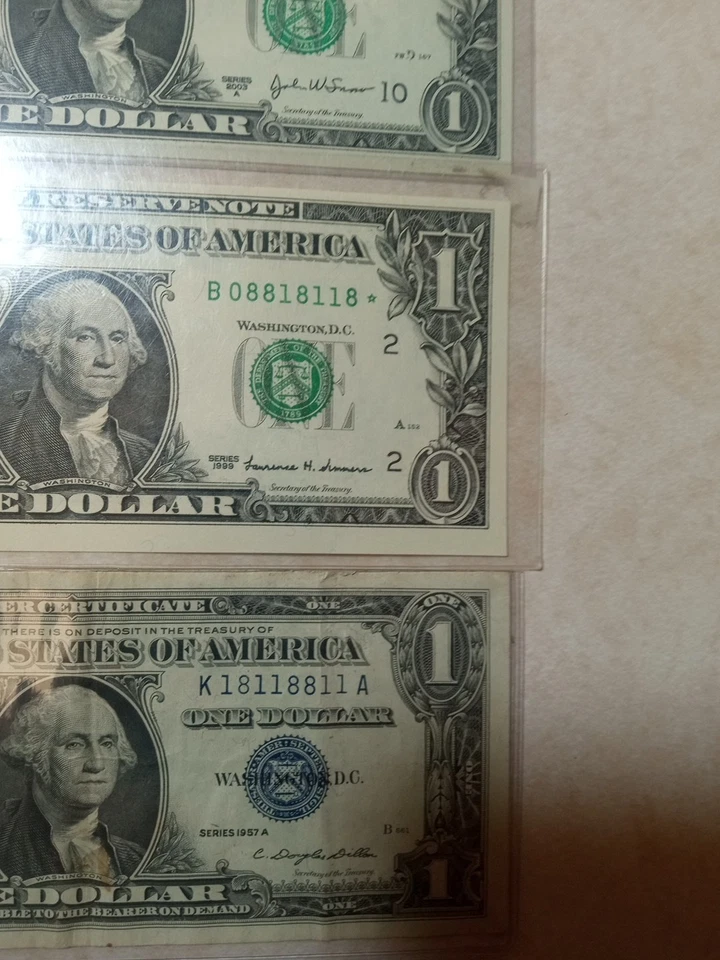 😎-Four Set Notes Zeros Ones And Eights/2-stars/1-57 S.C. Binary. - Image 2 of 4