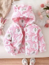 Jacke❤️Kaputze❤️Outdoor❤️Fleece❤️Baby❤️Mädchen ❤️Gr. 68-74❤️langarm❤️Strampler