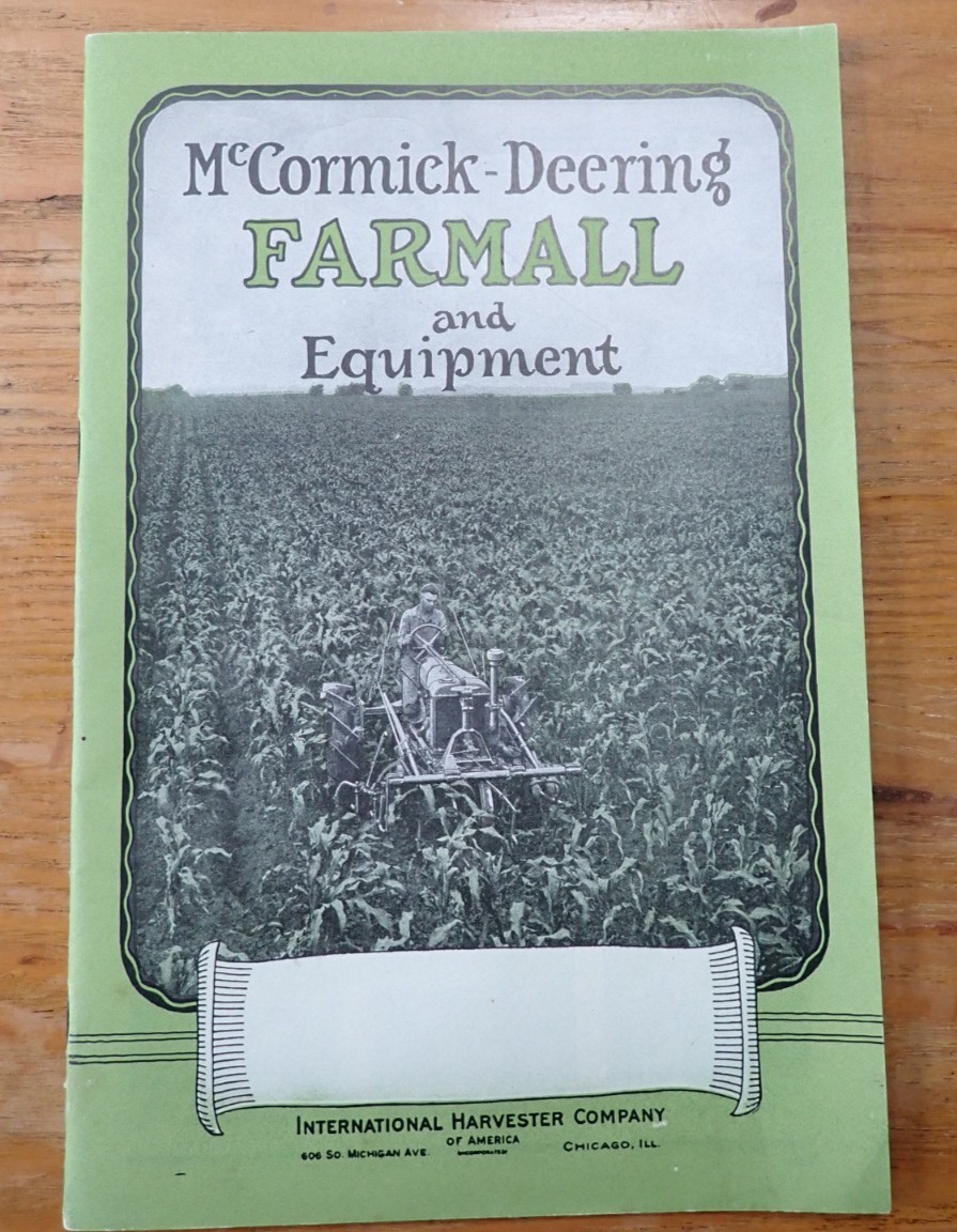 Vintage McCormick-Deering Farmall  & Equipment Sales Brochure  A-260-S
