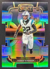 2023 Panini Select Jammie Robinson Black Green Prizms Die Cut #15 RC Panthers