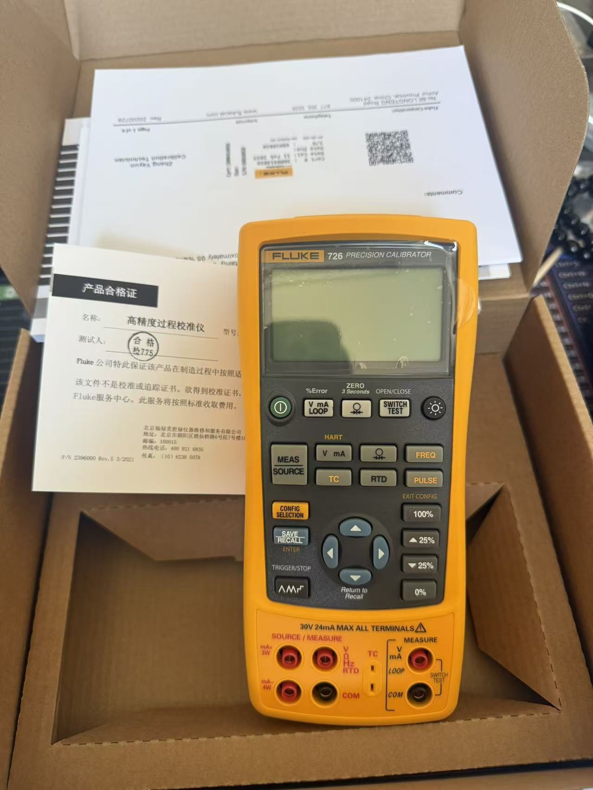 95%NewFluke 726 Multifunction Process Calibrator Calibrated /stock 2025 New open