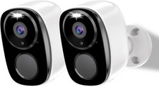 Sistema de cámara de seguridad WiFi inalámbrica 1080P con batería 2 piezas