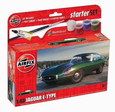 Airfix A55009 1:43 Small Starter Set Jaguar E-Type Bausatz