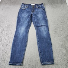 CAbi Cinch Skinny Jeans Womens 30 Blue Medium Wash Denim Mid Rise Stretch