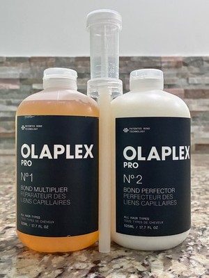 olaplex No. 1 & 2 Duo set 17.7 oz each with pump/ New and free shipping