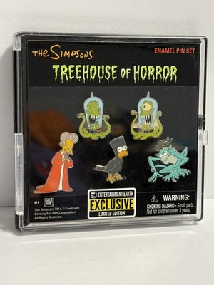 The Simpsons Treehouse of Horror Entertainment Earth 5 Pin Set