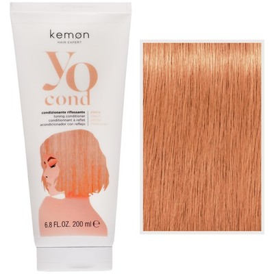 Kemon Yo Cond Peach Farbbalsam 200ml   pflegende Tönung für jeden Haartyp