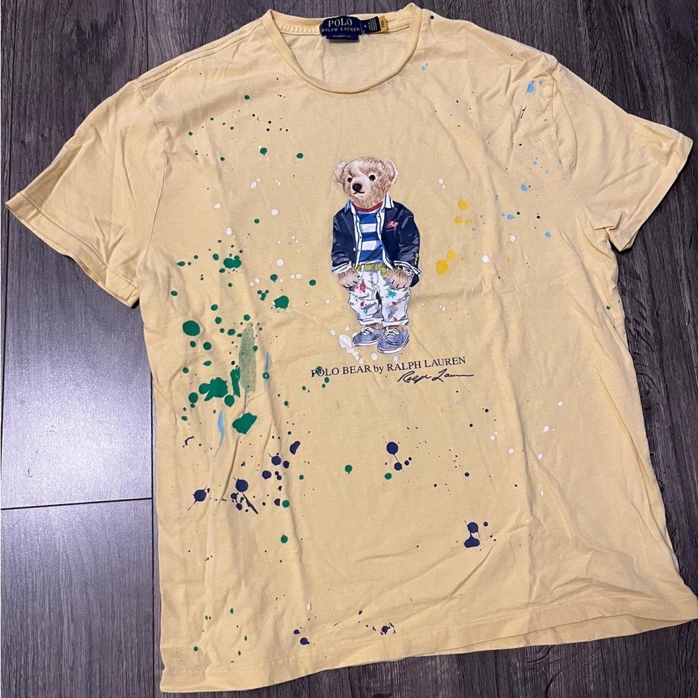 Ralph Lauren Yellow Bear Graphic Tee image 2