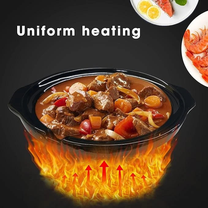 Sunvivi медленноварка тройной буфет подогреватель пищи YDE-1121 - черный/серебристый - Изображение 2 из 4