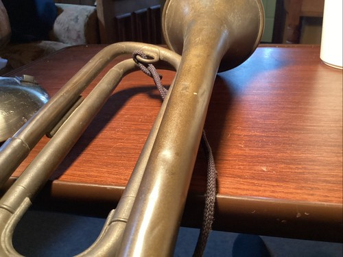 Antique York Band Company Grand Rapids Michigan Field Trumpet U.S.A.M.C. Brass - Picture 19 of 23