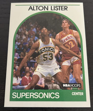 1989 NBA Hoops - Alton Lister - #293 - Seattle Supersonics