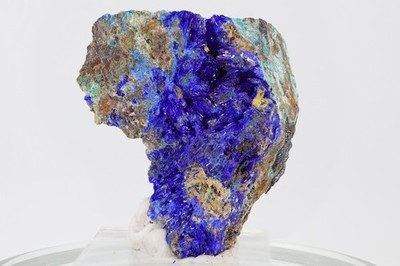 Linarite | Dispozitch Mine, Mineral County, Nevada - Vibrant Blue Crystals