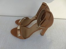 Alice Temperley Somerset Camel Strappy Heels Sandals RRP £145 Size UK 5 EU 38